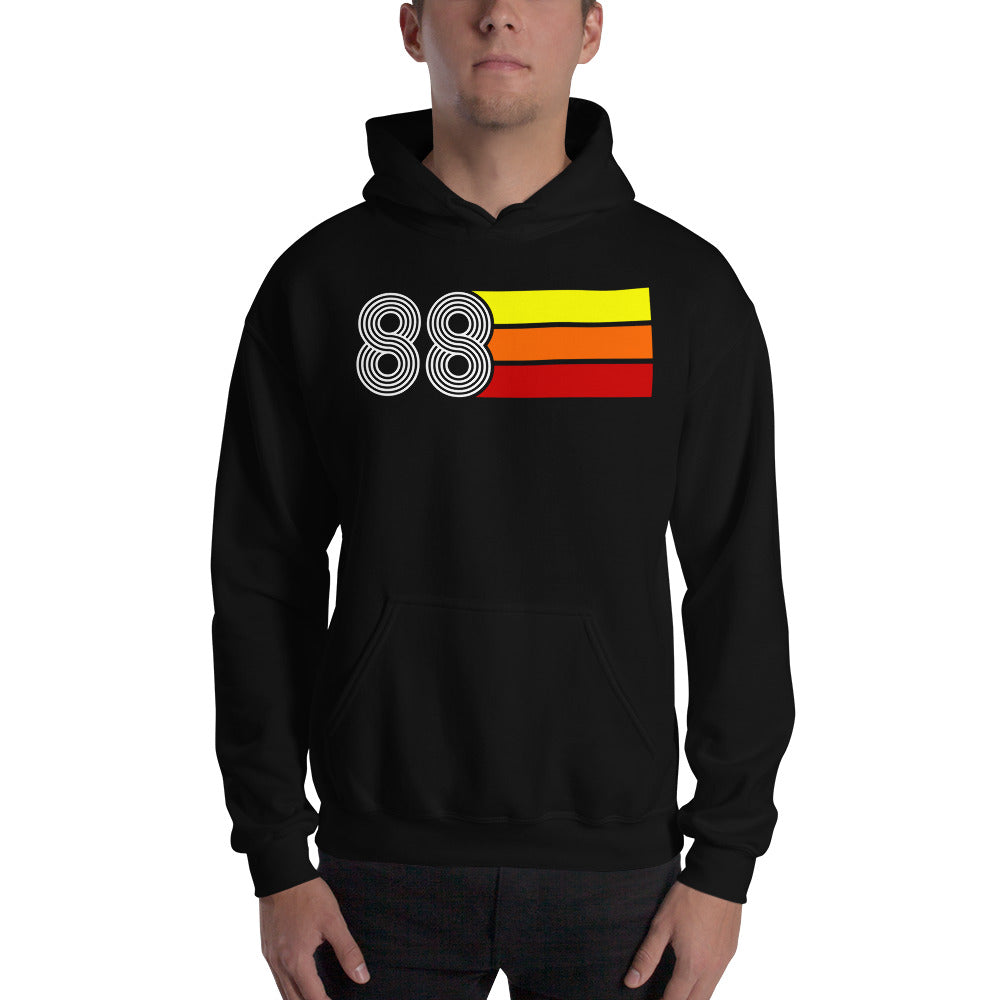 Retro Expo 1988 Unisex Hooded Sweatshirt for Men and Women