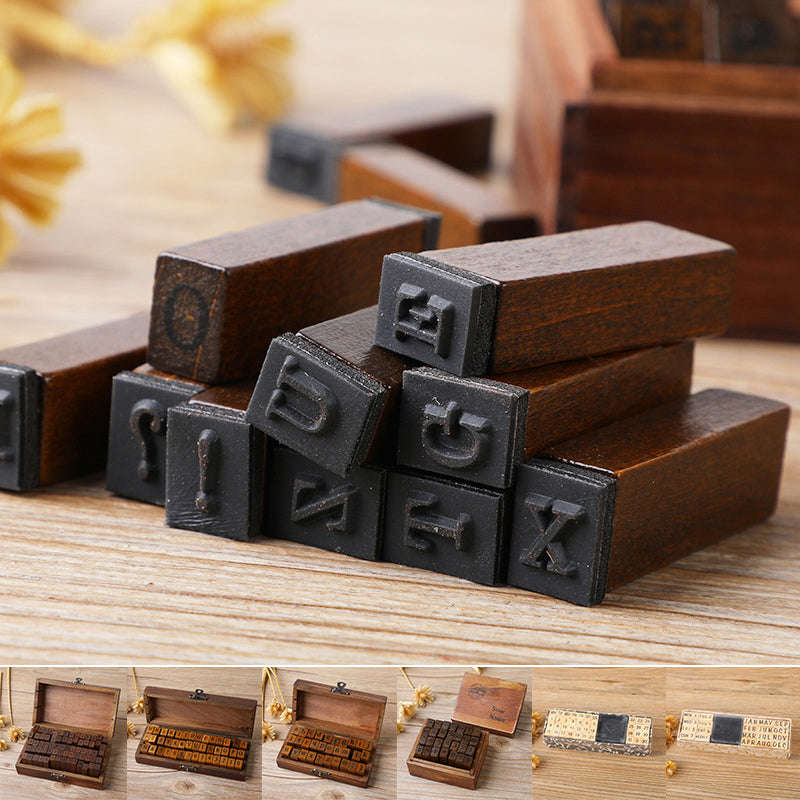 Wood Retro DIY Journal Decoration Stamp