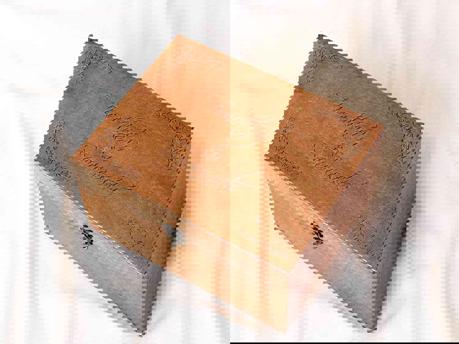 Personalized Keepsake Box - Custom Wedding & Anniversary Gift for Couples