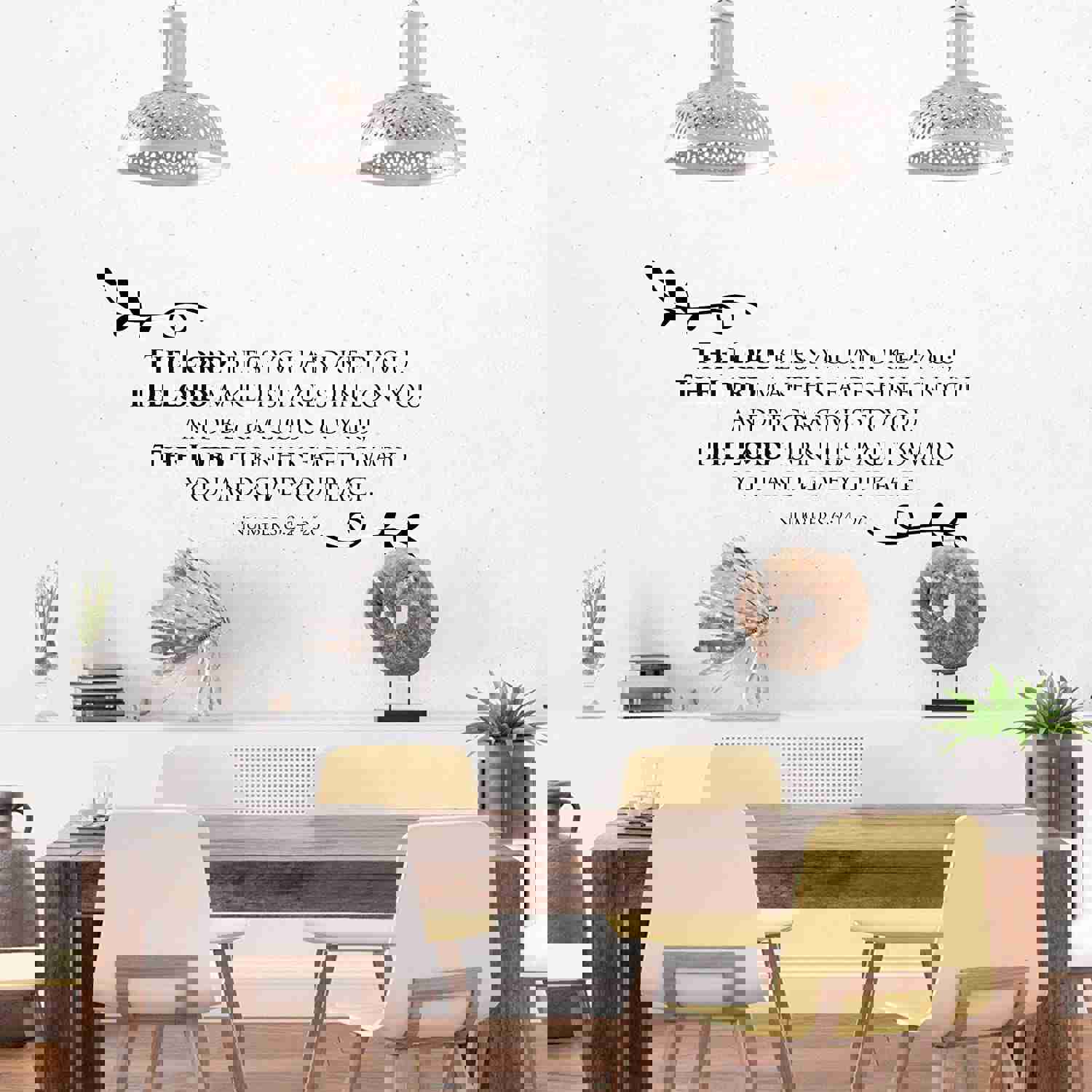 Religious Quotes Vinyl Wall Sticker - Bible Verse Decal for Peace