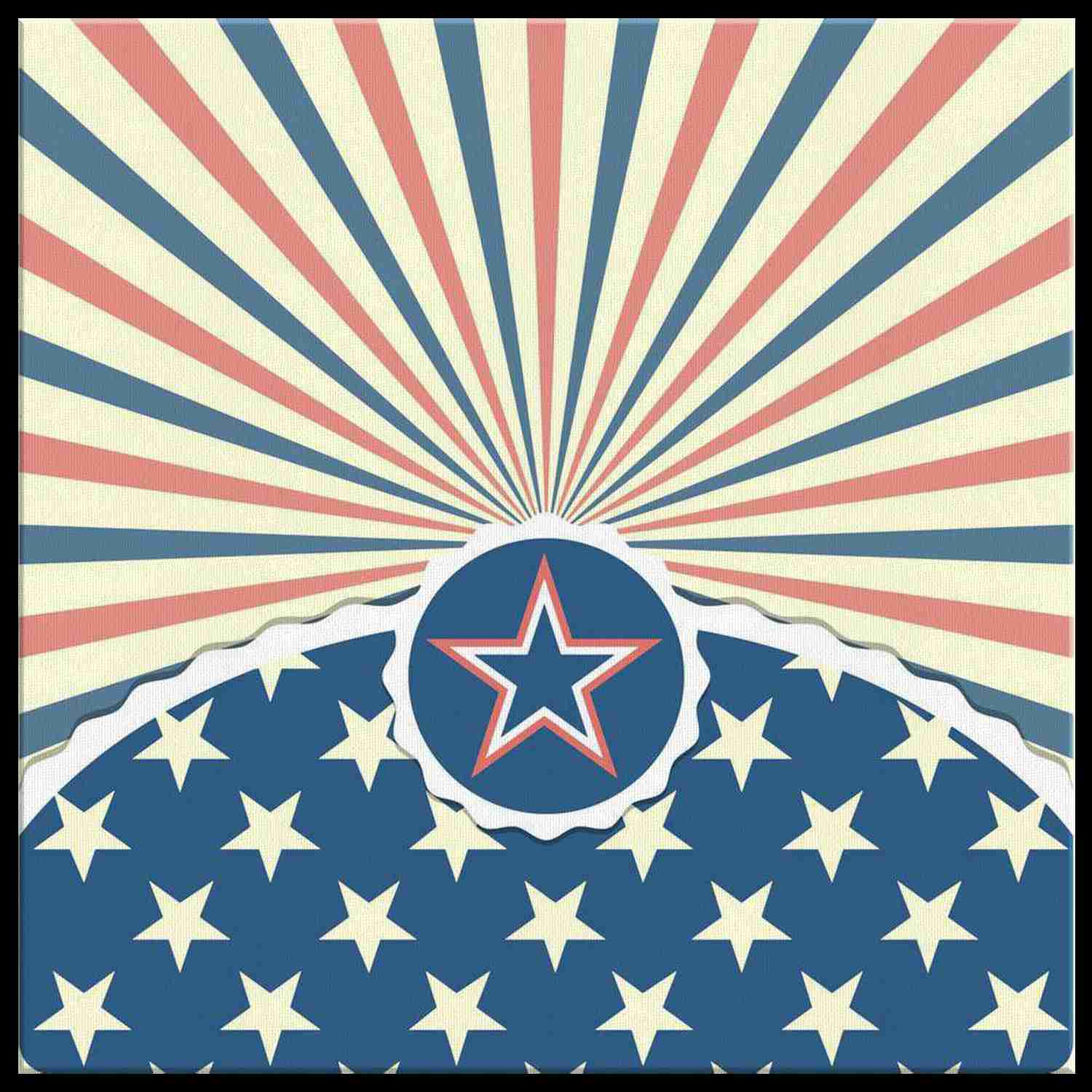 GRUNGE FLAG - CANVAS ART