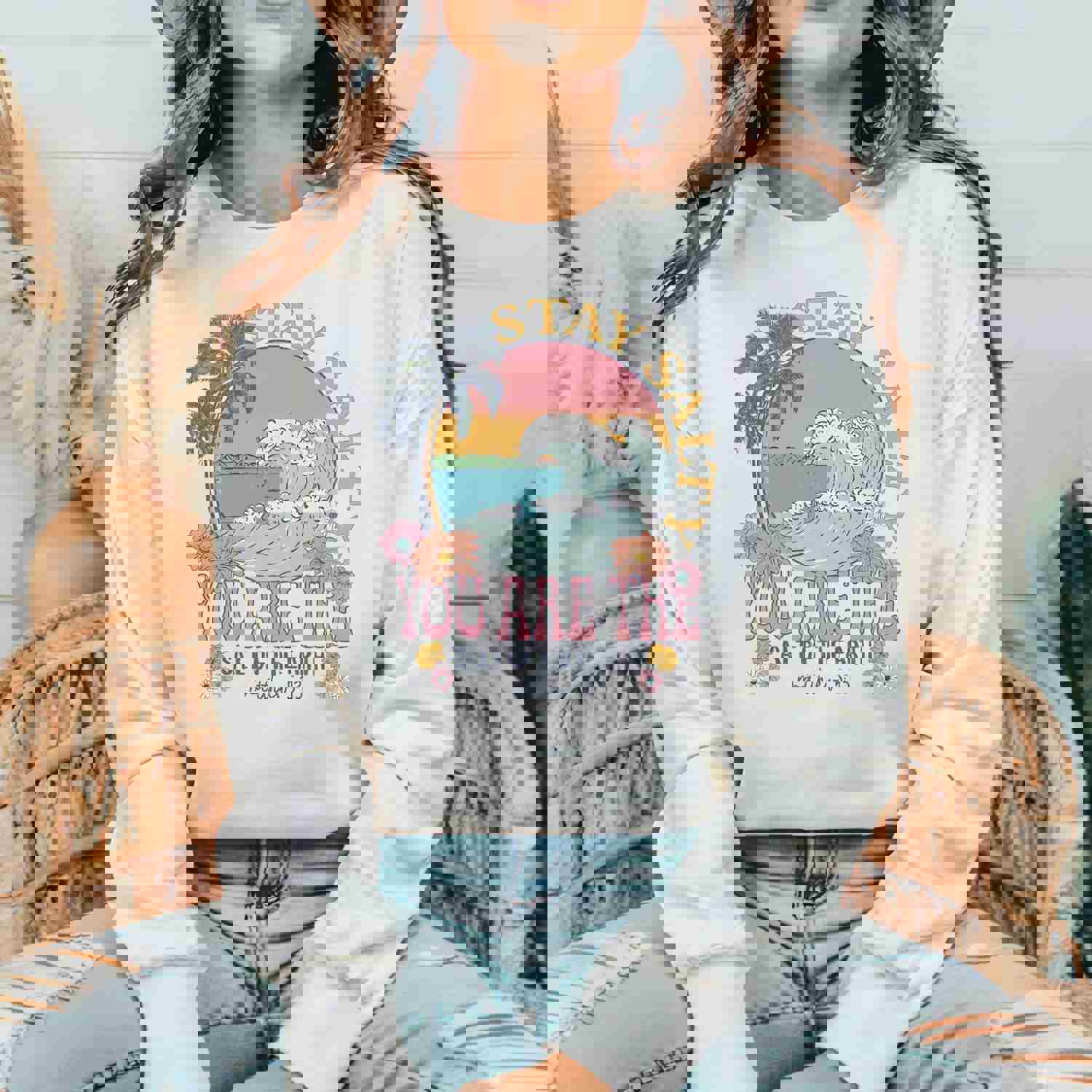 Stay Salty Bible Sweatshirt - Christian Faith Apparel