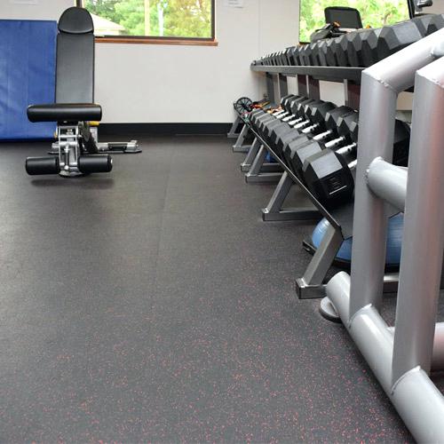 Amorim Rubber Sports Flooring - Gray Fleck Roll for High-Traffic Areas