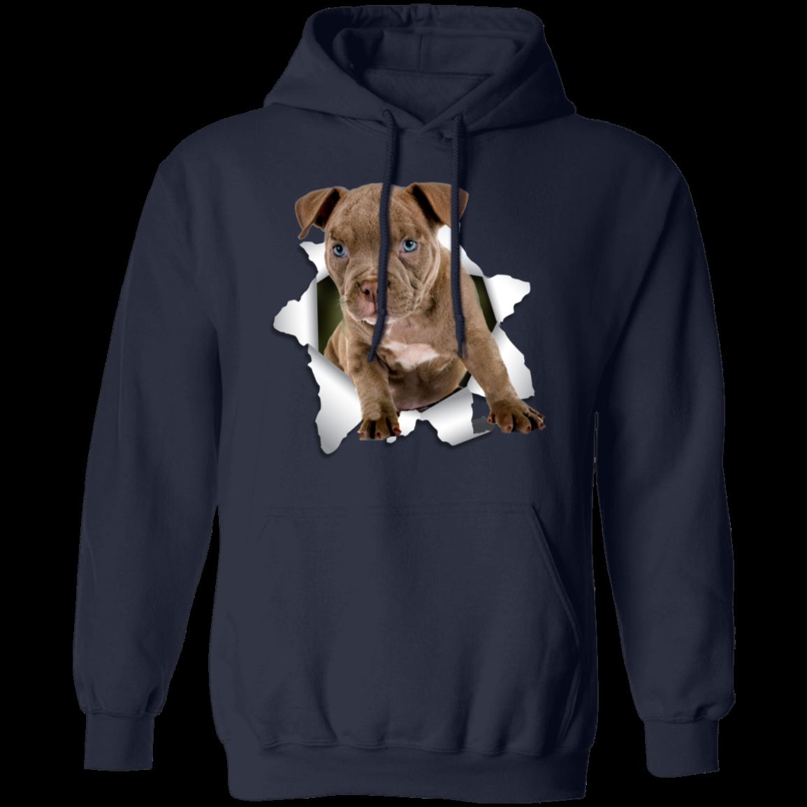 PITBULL 3D LADIES Pullover Hoodie - 8 oz Unisex Hoodie with Digital Print