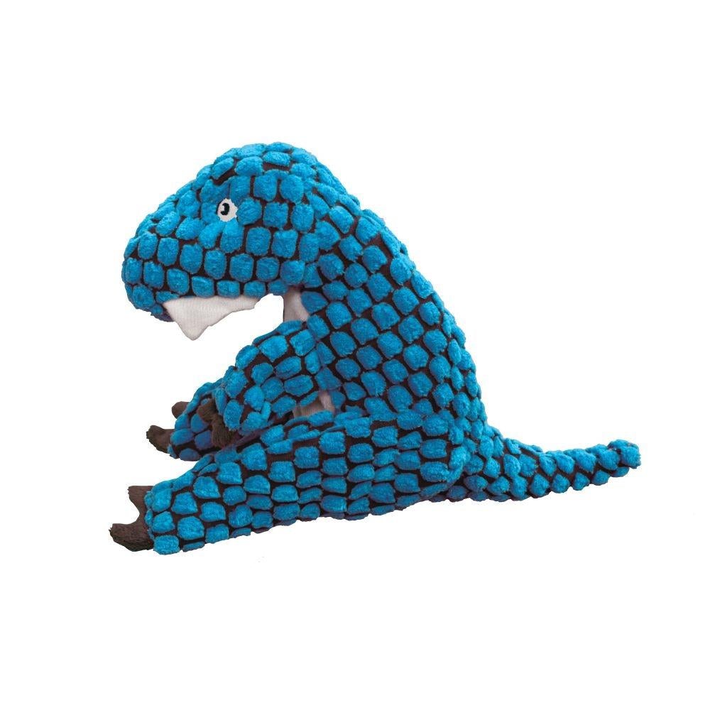 KONG Dynos T-Rex Plush Dog Toy - Durable and Fun Squeaky Crinkle Toy