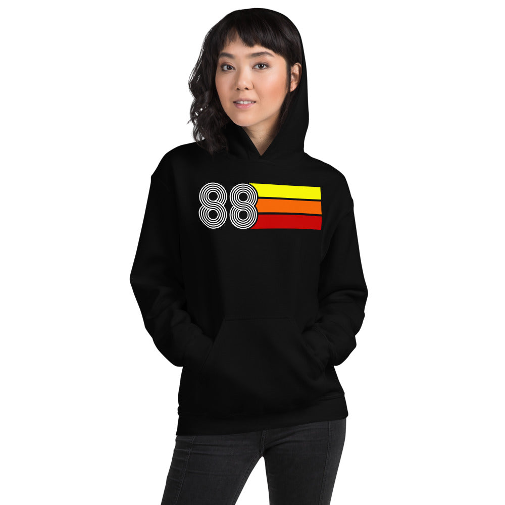Retro Expo 1988 Unisex Hooded Sweatshirt for Men and Women