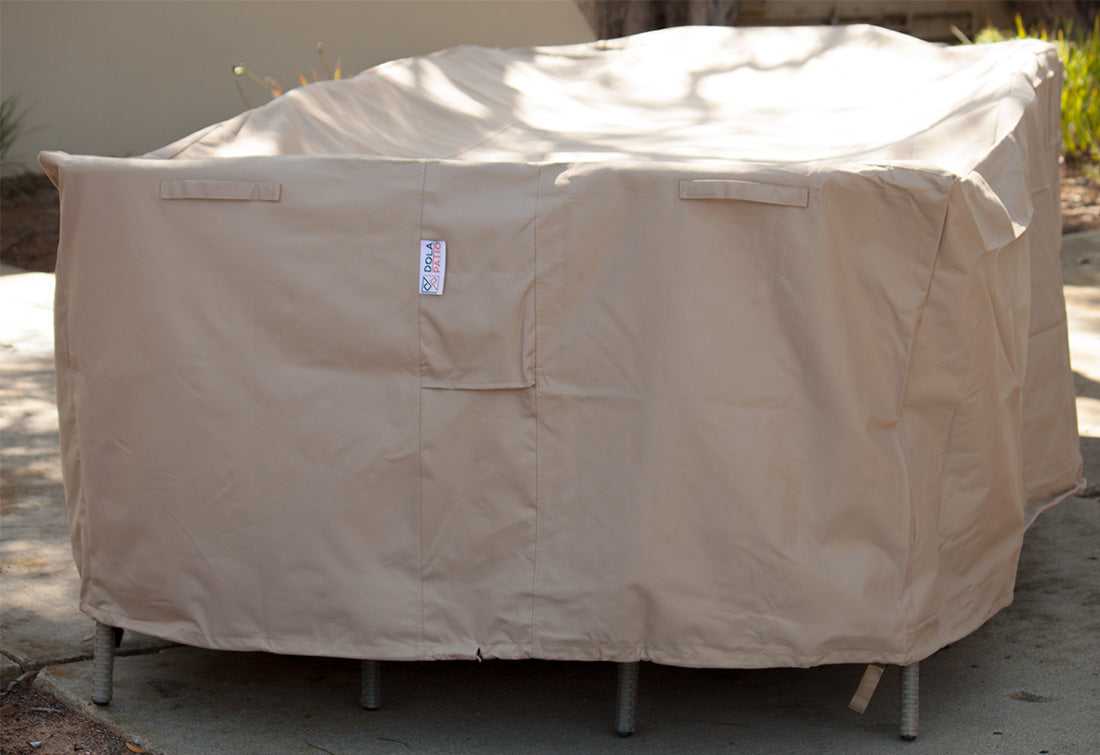 Outdoor Dining Table Set Cover Rectangle 70 - Heavy Duty Rainproof Patio Furniture Cover