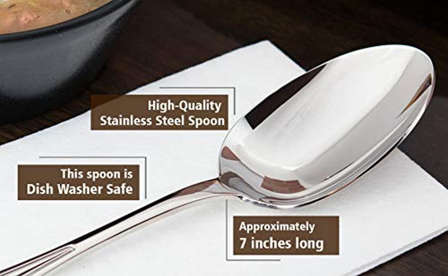 Give Thanks Engraved Stainless Steel Spoon - Perfect Gift for Special Occasions