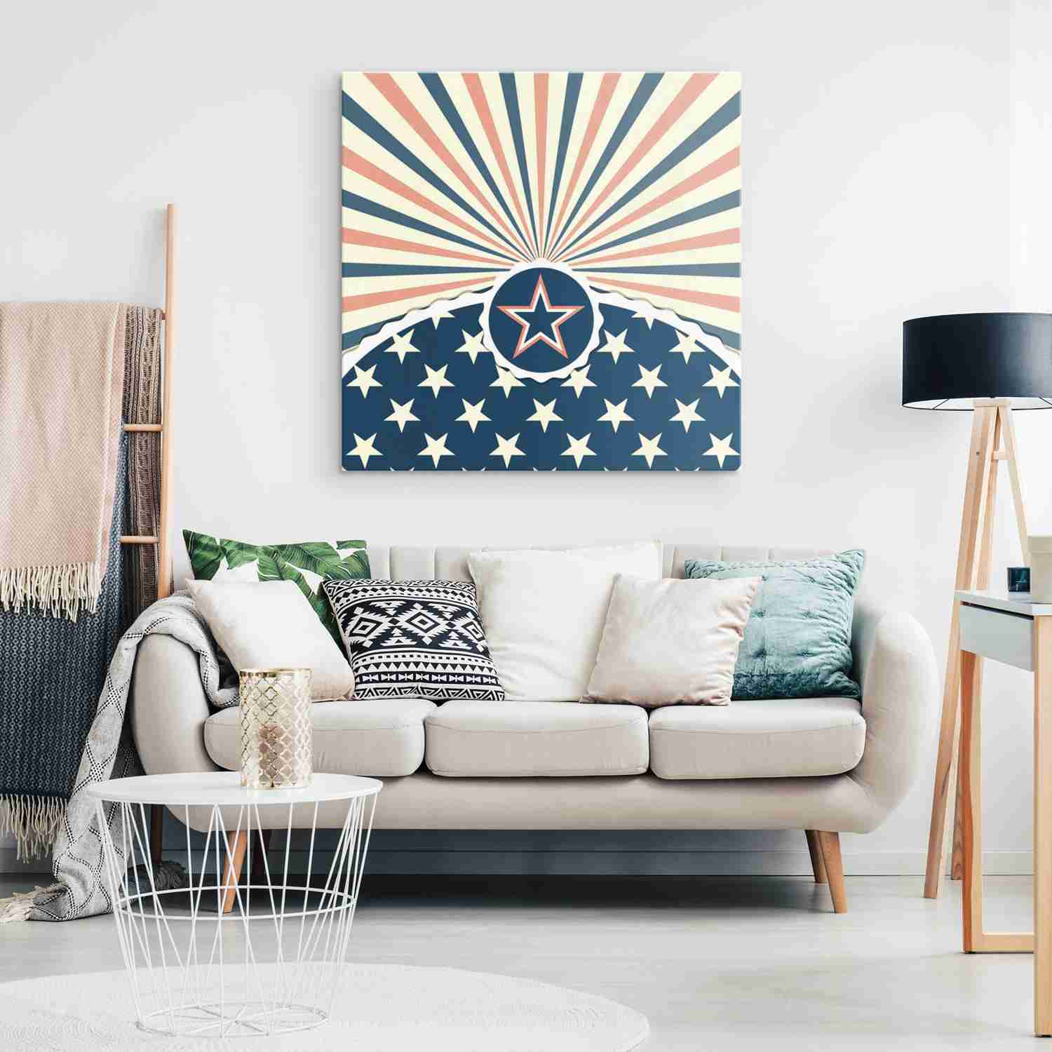 GRUNGE FLAG - CANVAS ART