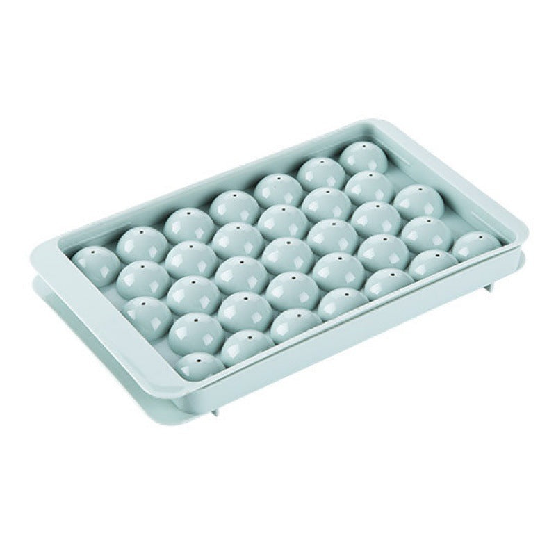 Round Ice Tray - Plastic Ice Cube Mold with Large Capacity