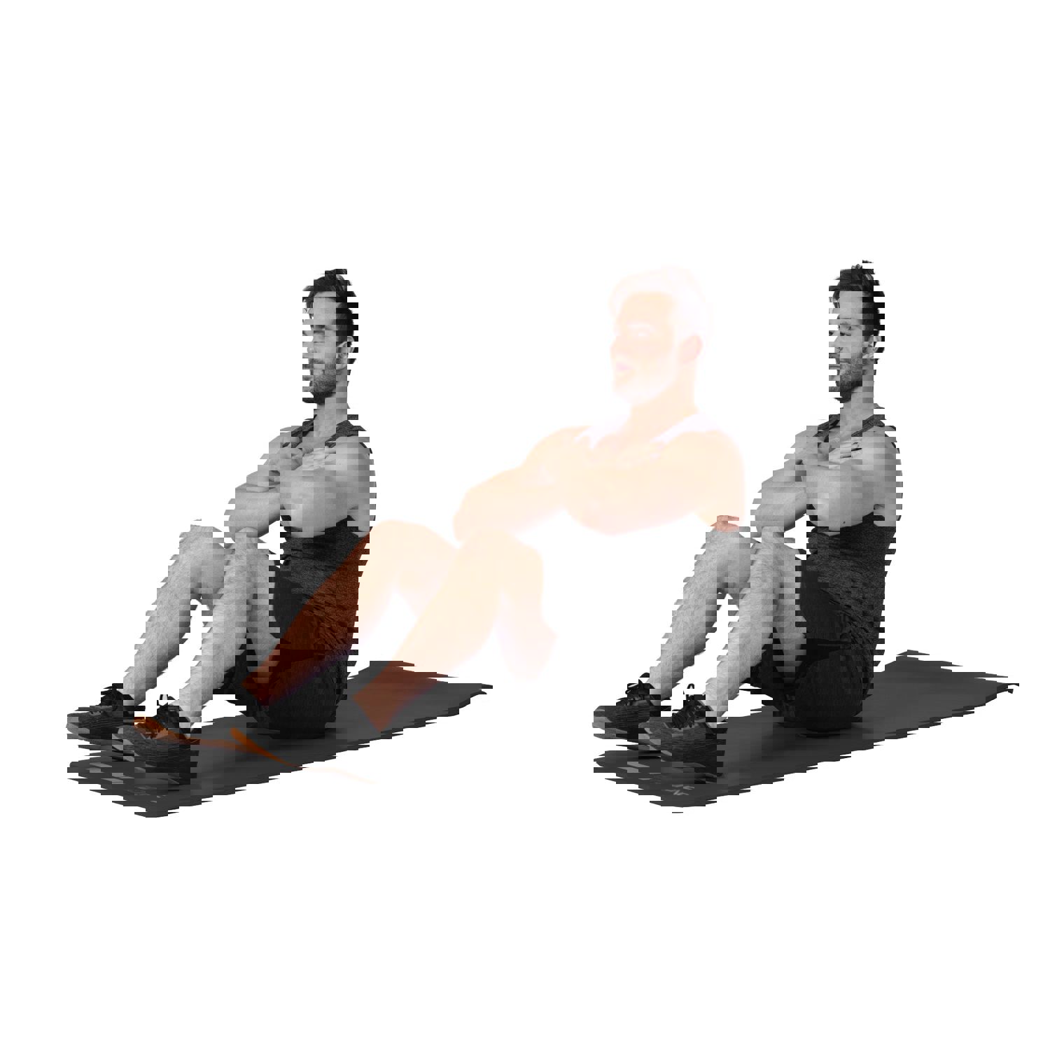 GoZone Fitness Mat with Carry Strap - Black