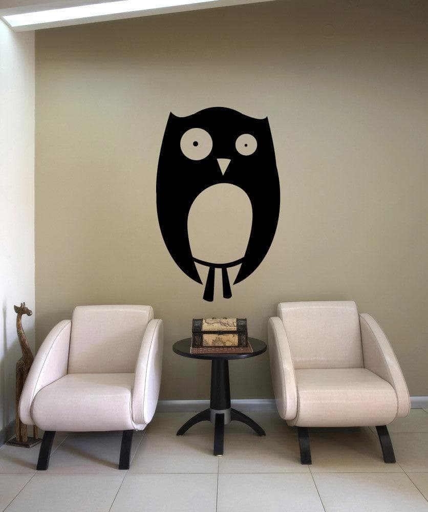 Vinyl Wall Decal Sticker Awkward Owl #OS_MB1066 - Removable & Easy to Apply