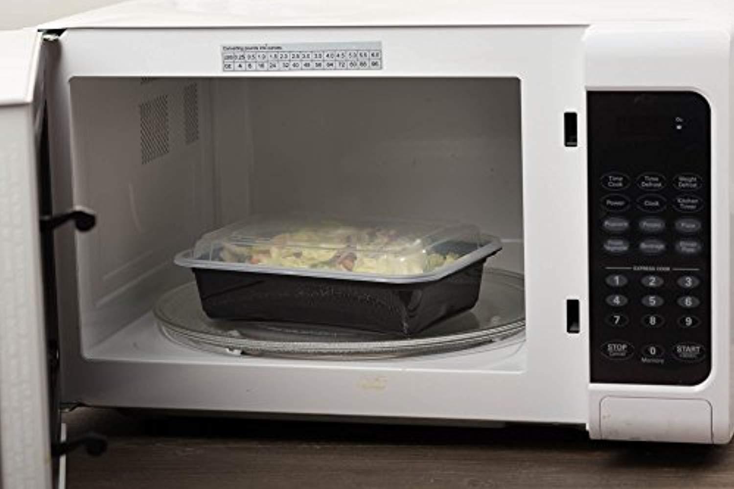 ChefLand 10-Pack Microwavable Plastic Food Container with Lid - Bento Box for Meal Prep & Storage