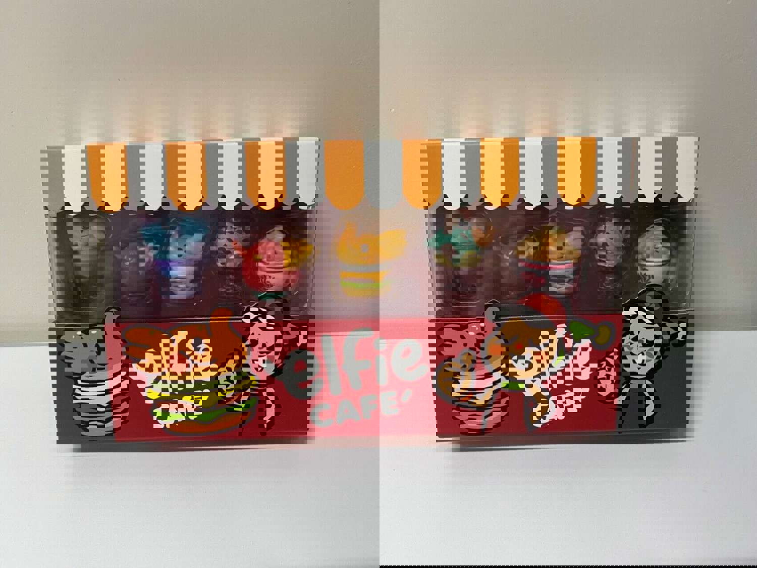 Unbox Elfie's Café Baby Elephant Set - Cute Character Figure Limited Model Toy