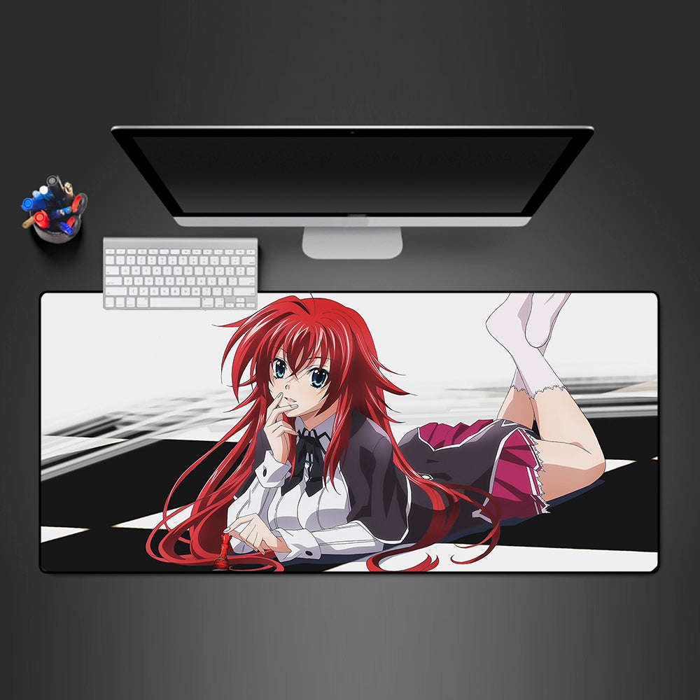 Rias Gremory Design Gaming Mouse Pad - M-XXL Size for Computer Desk
