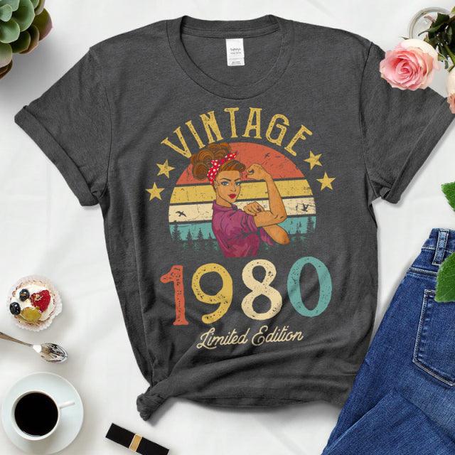 Vintage 1980 Limited Edition Women's T-Shirt - Retro 42nd Birthday Party Gift