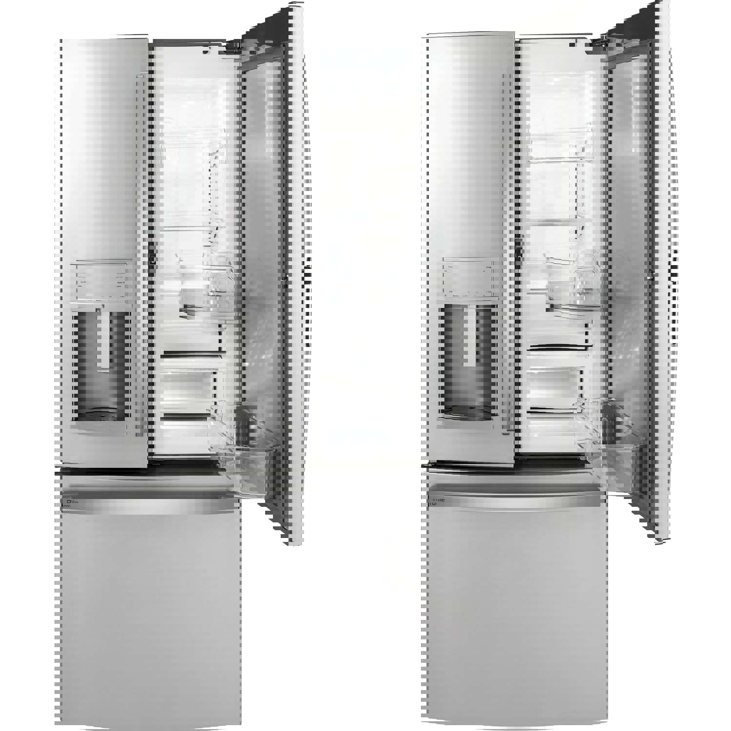 GE Profile 36-inch Counter-Depth French 3-Door Refrigerator with External Water and Ice Dispenser