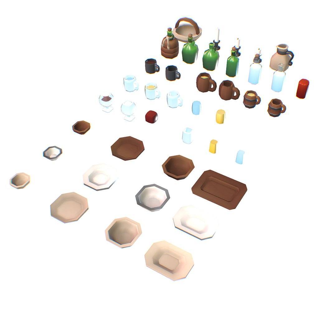Low Poly Food Set - Proto Series
