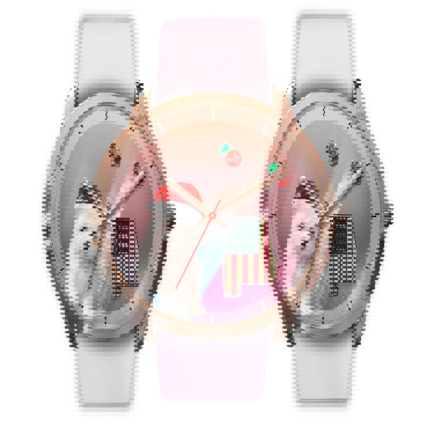 Cute Maltese Dog Alabama Christmas Special Wrist Watch