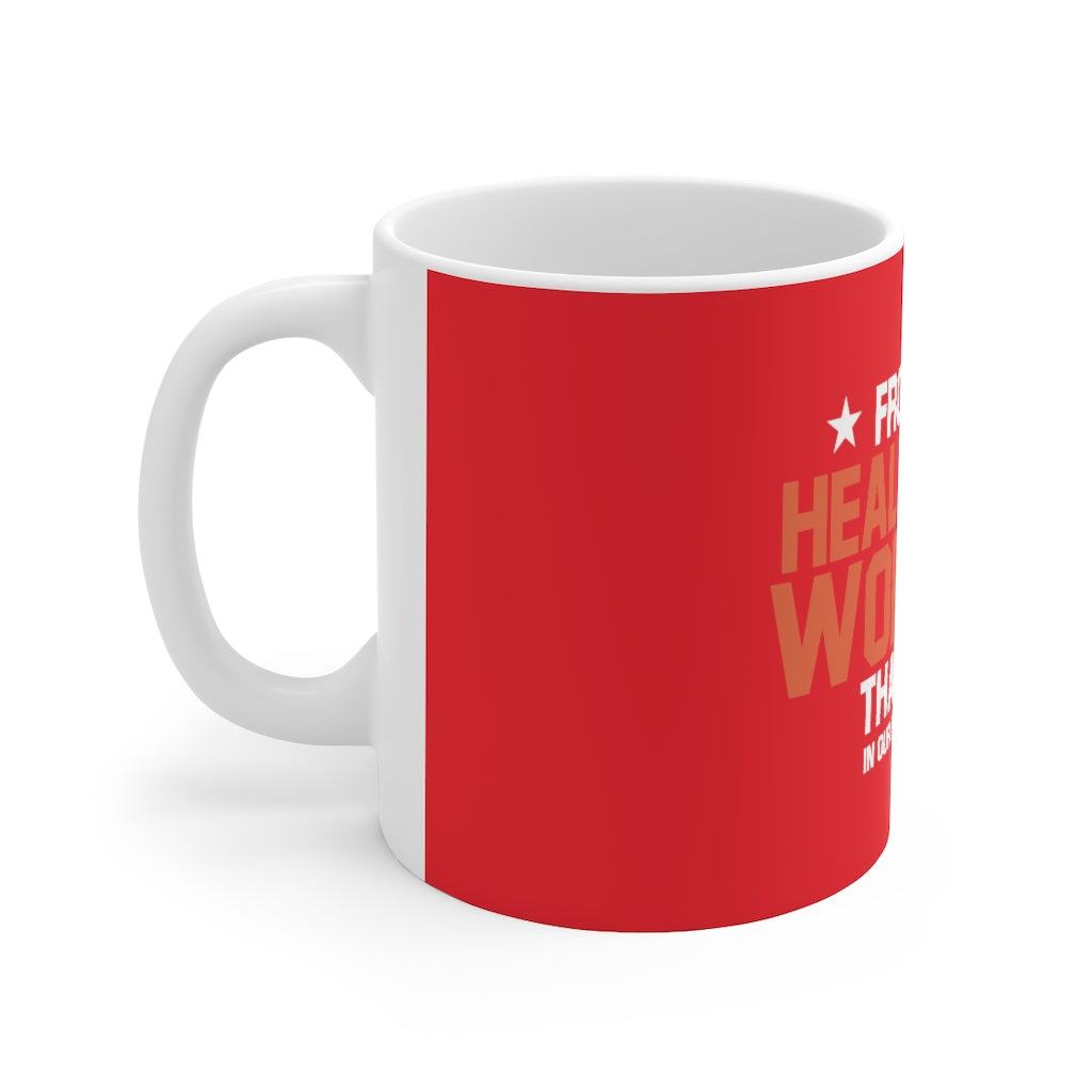 Frontline Healthcare Workers Version 2 Red Ceramic Mug 11oz