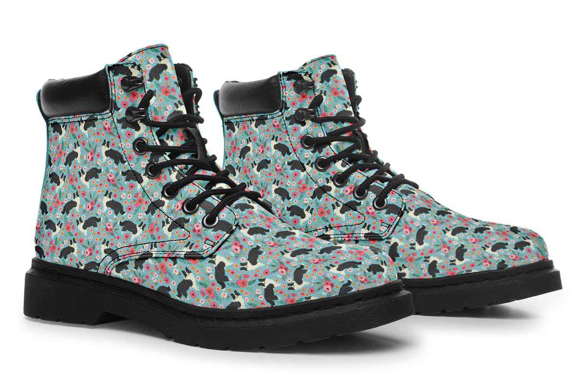 Border Collie Flower Classic Vibe Boots