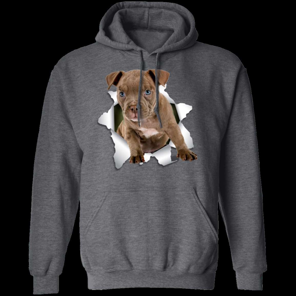 PITBULL 3D LADIES Pullover Hoodie - 8 oz Unisex Hoodie with Digital Print
