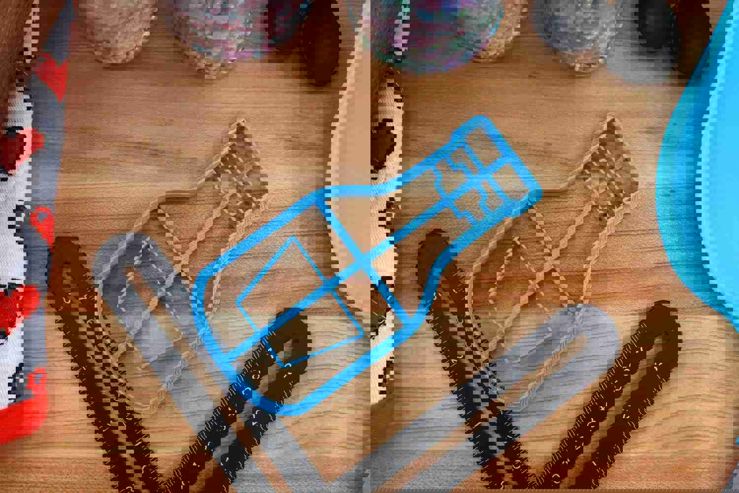 Picnic Food Cookie Cutters Set - Frankfurter, Ketchup Bottle, Mustard Bottle, Picnic Basket, Picnic Blanket