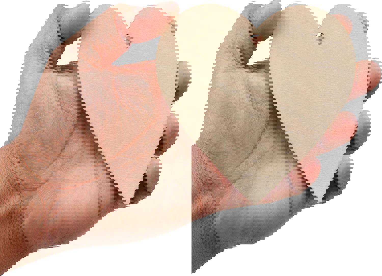 Kurtzy 50 Pack of Unfinished Wooden Hearts with Natural Twine - 10x10cm / 4x4 Inches for Crafts and Decor
