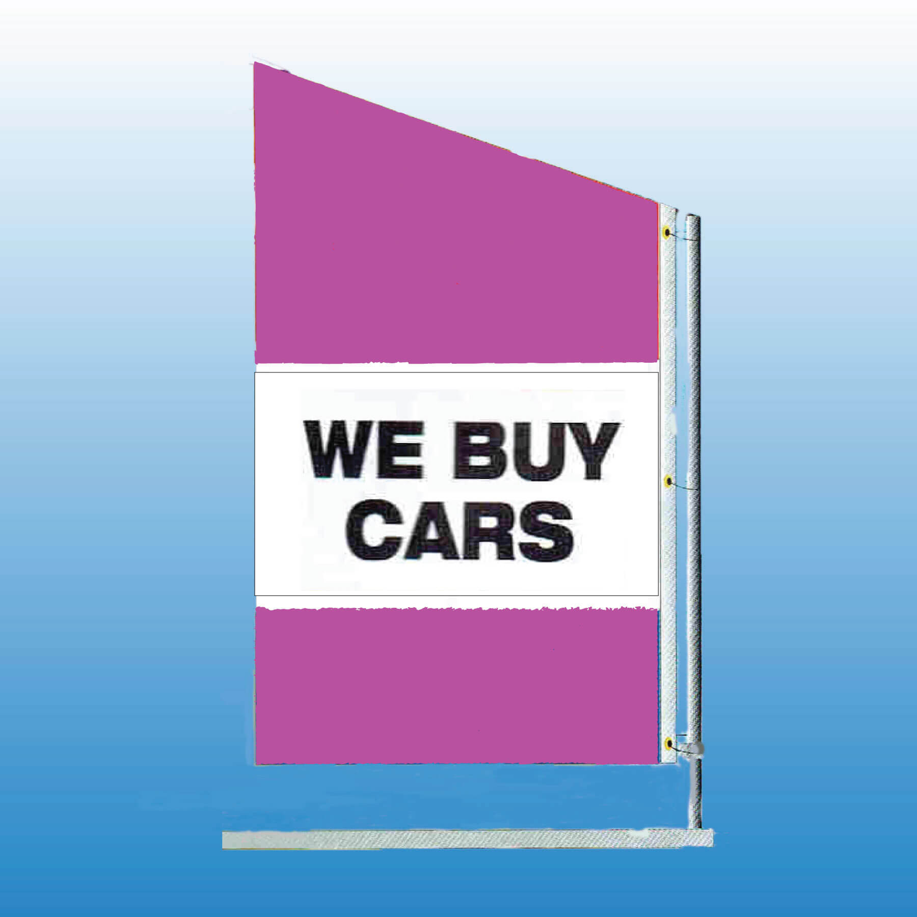 Spacewalker Flag WE BUY CARS - Customizable Nylon Car Flag