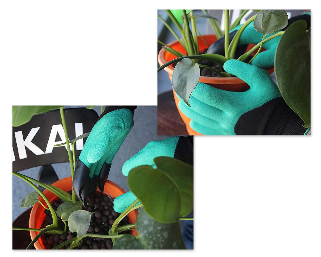 Claw Garden Gloves - 1 Pair for Digging and Planting