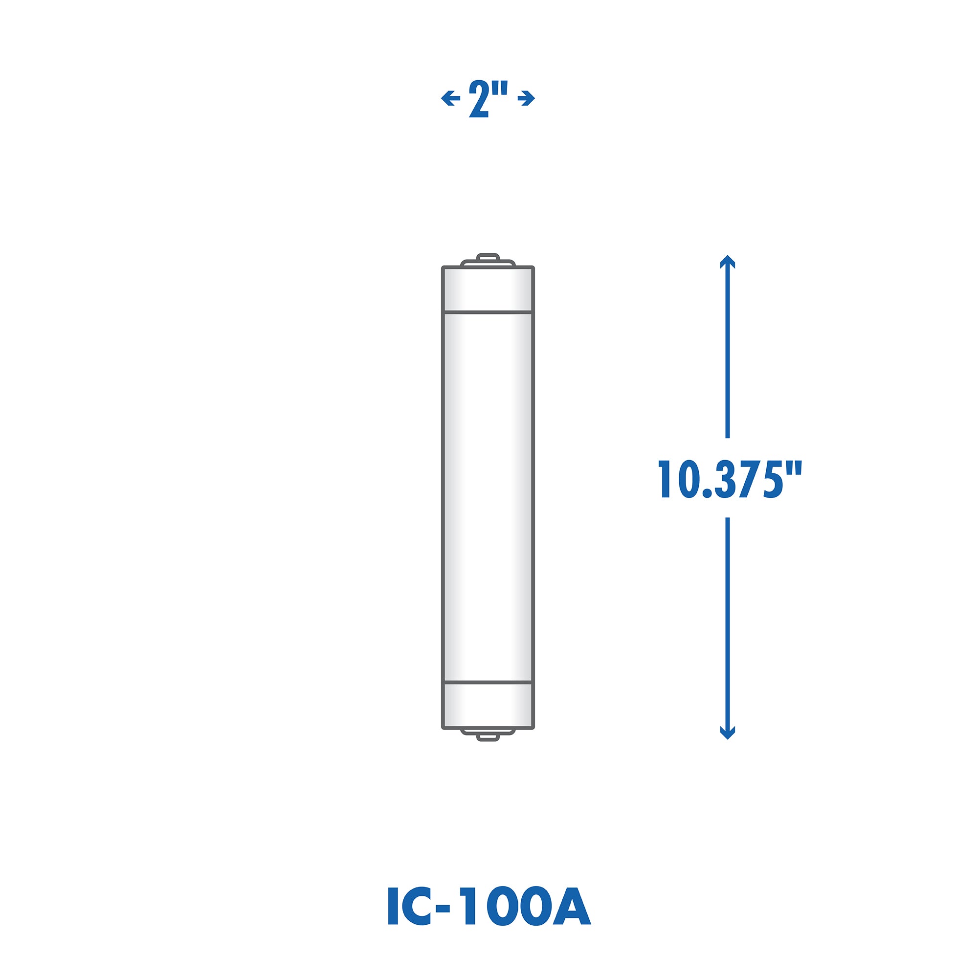 IC-100A In-Line Ice Maker / Refrigerator Dispenser Water Filter