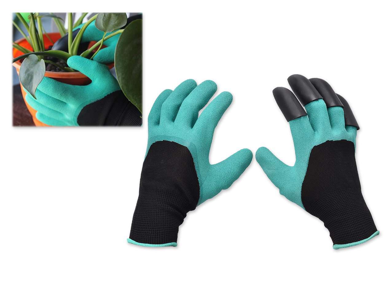 Claw Garden Gloves - 1 Pair for Digging and Planting