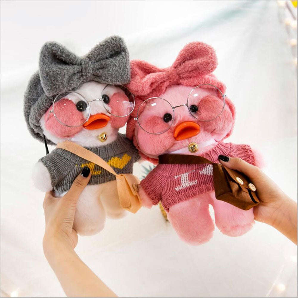 30cm Yellow Duck Plush Doll - Soft Lalafanfan Toy for Kids, Perfect Birthday Gift