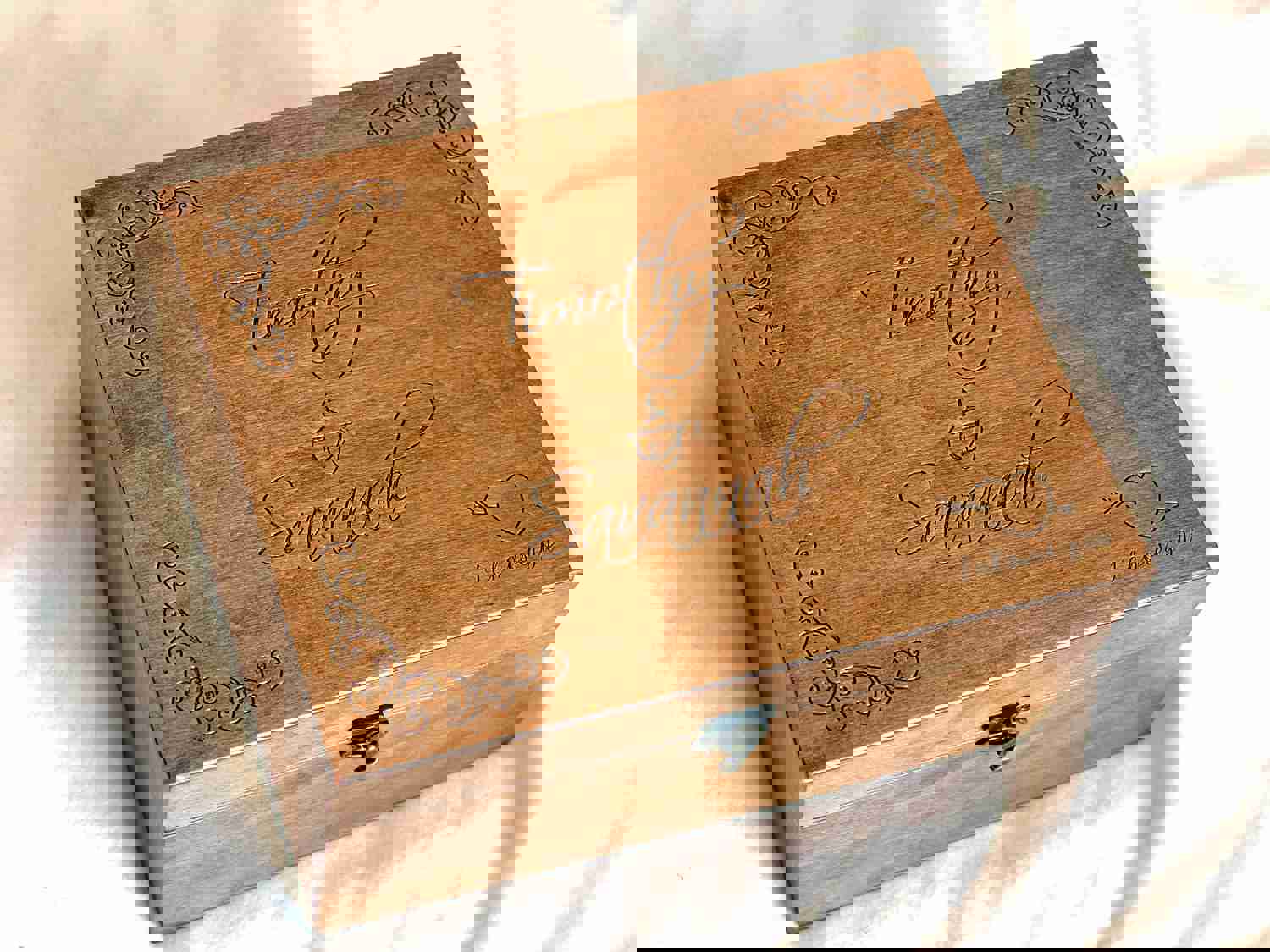 Personalized Keepsake Box - Custom Wedding & Anniversary Gift for Couples