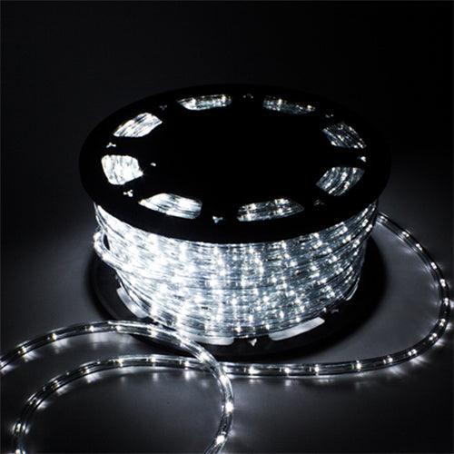 Ainfox 110V 150 Ft. 2 Wire LED Rope Lights, Waterproof Indoor/Outdoor Christmas Lights for Backyard Party, Thanksgiving Decoration (Cold White)