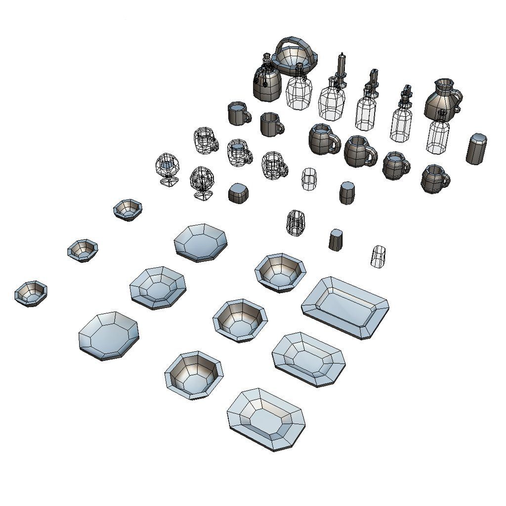 Low Poly Food Set - Proto Series