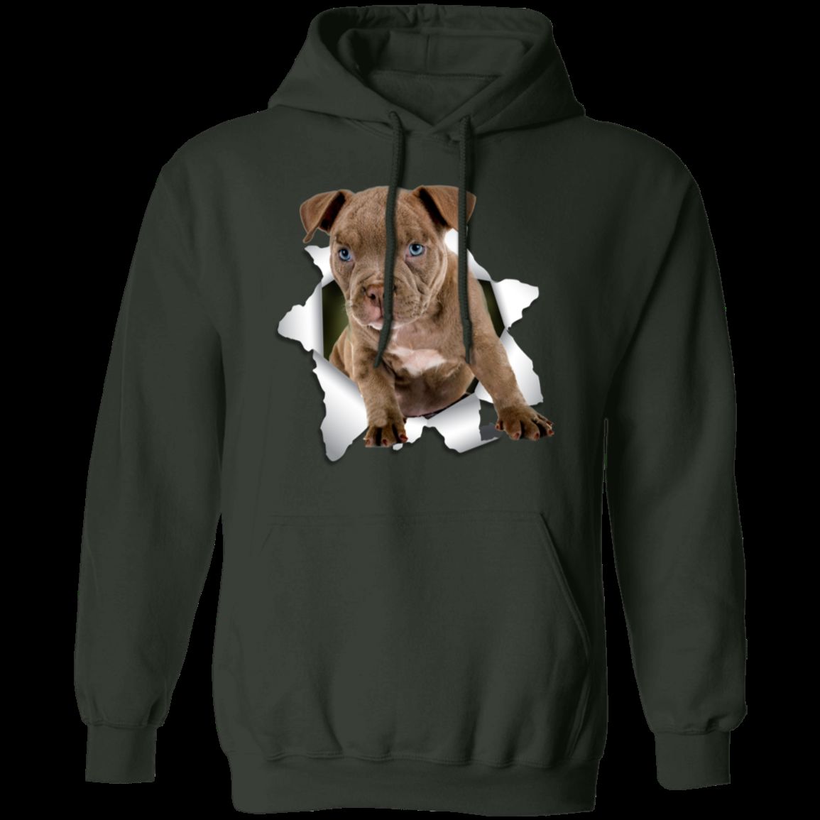 PITBULL 3D LADIES Pullover Hoodie - 8 oz Unisex Hoodie with Digital Print