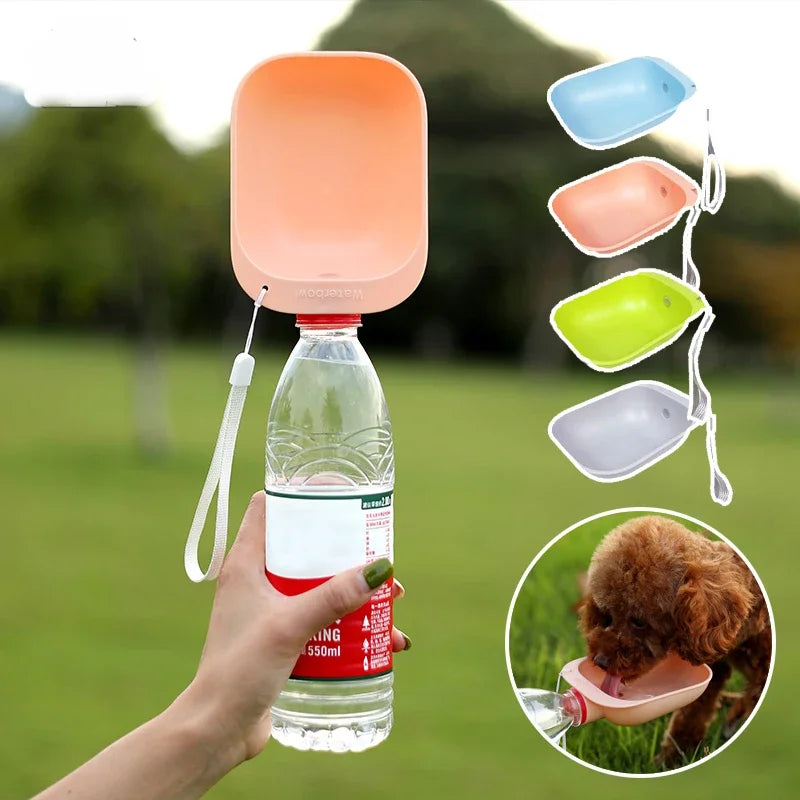 Portable Travel Pet Water Bottle for Dogs and Cats - Outdoor Drinking Feeder