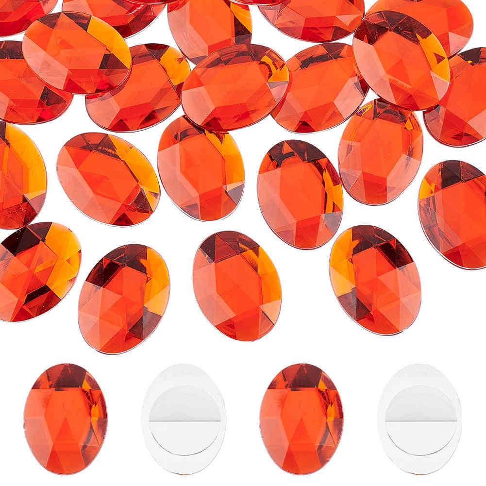 Craspire 30pcs Self-Adhesive Acrylic Rhinestone Stickers for DIY Decoration and Crafts
