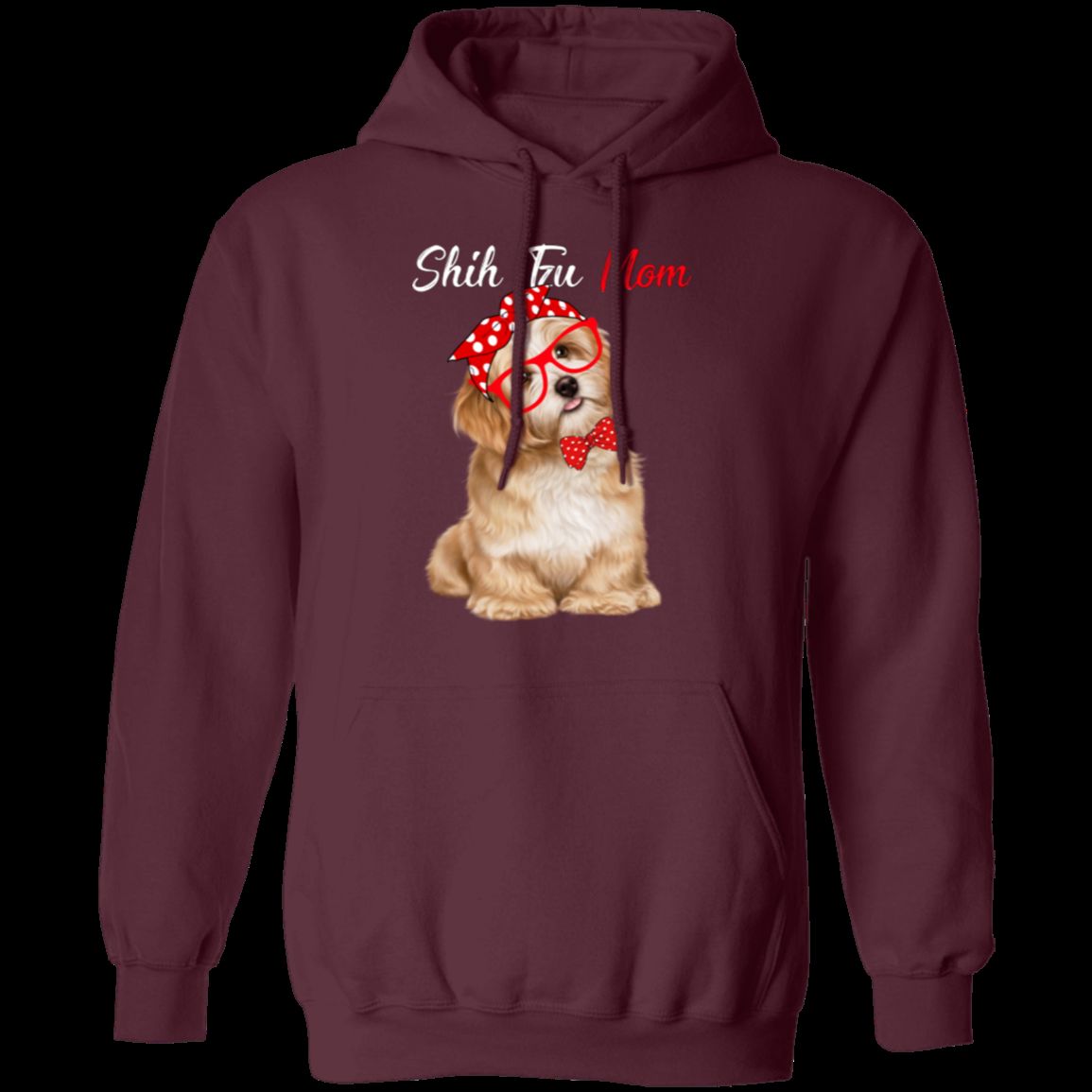 SHI TZU MOM LADIES Pullover Hoodie 8 oz