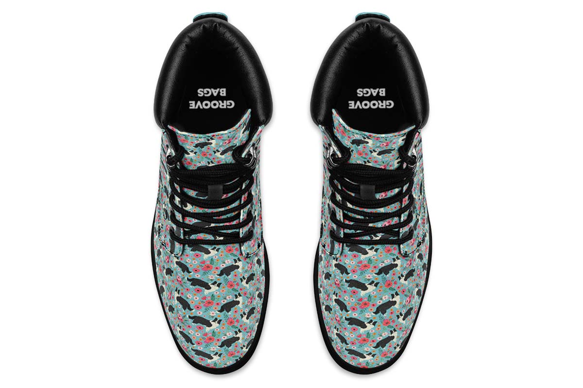 Border Collie Flower Classic Vibe Boots