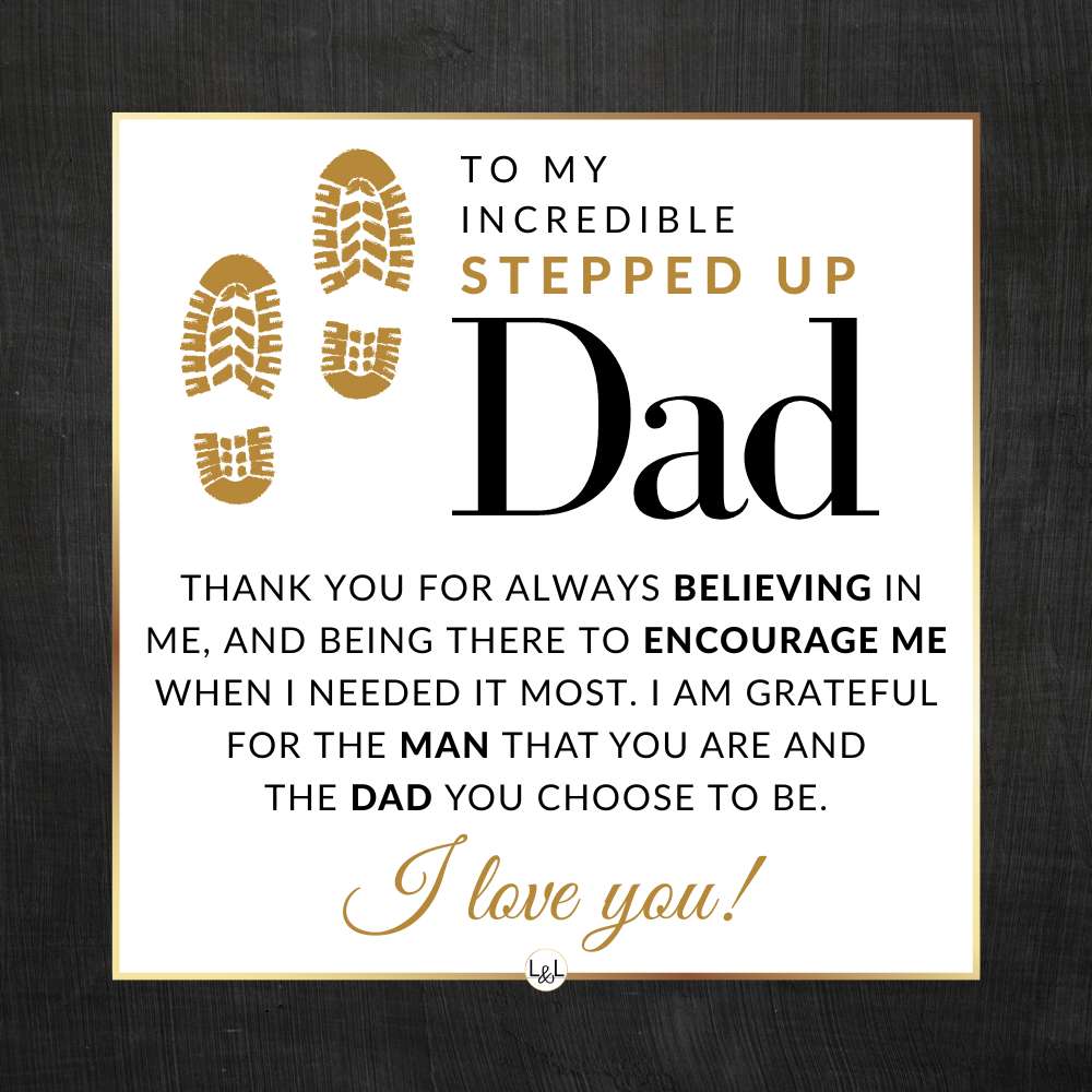 Stepped Up Dad Gift - Mens Leather Bracelet For Dad - Great For Christmas, Fathers Day or His Birthday