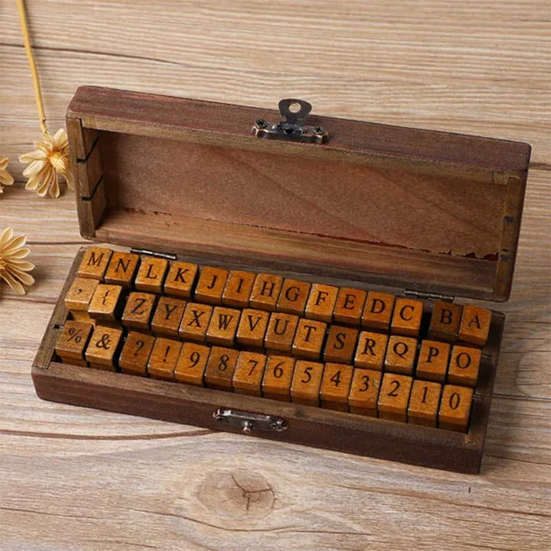 Wood Retro DIY Journal Decoration Stamp