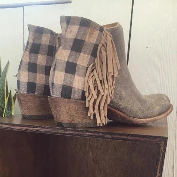 Corashoes 2020 Tassel Women Spring/Fall Boots