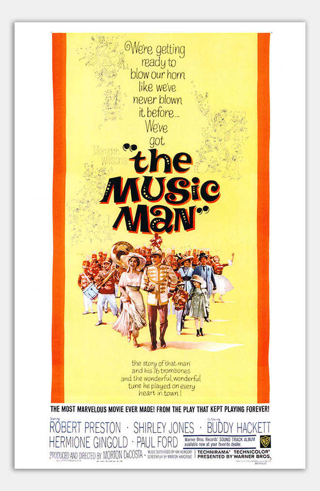 Music Man - 11 x 17 Movie Poster (1962 Reprint)