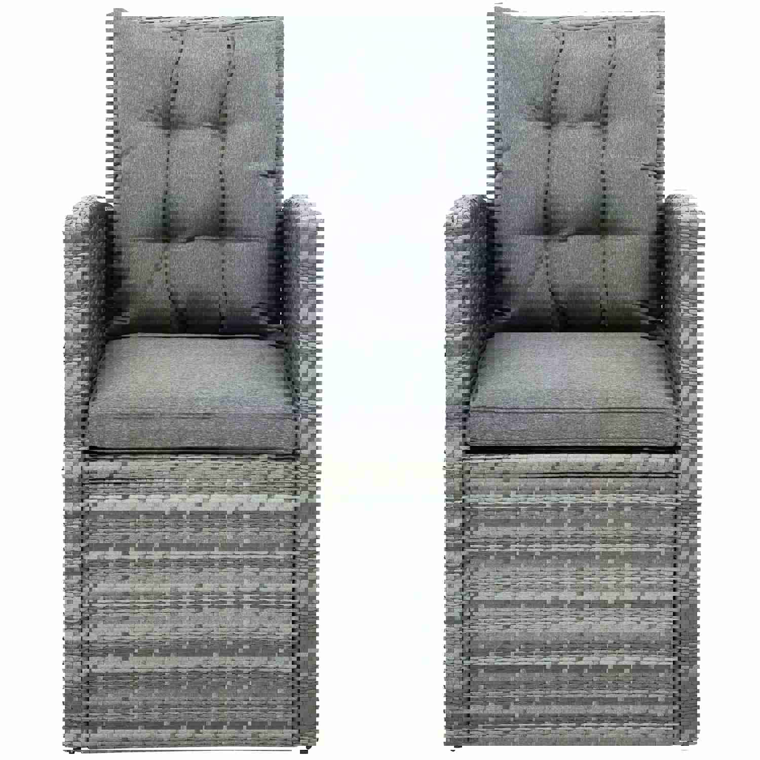 TOPMAX 5-piece Outdoor UV-Resistant Patio Sofa Set with Storage Bench