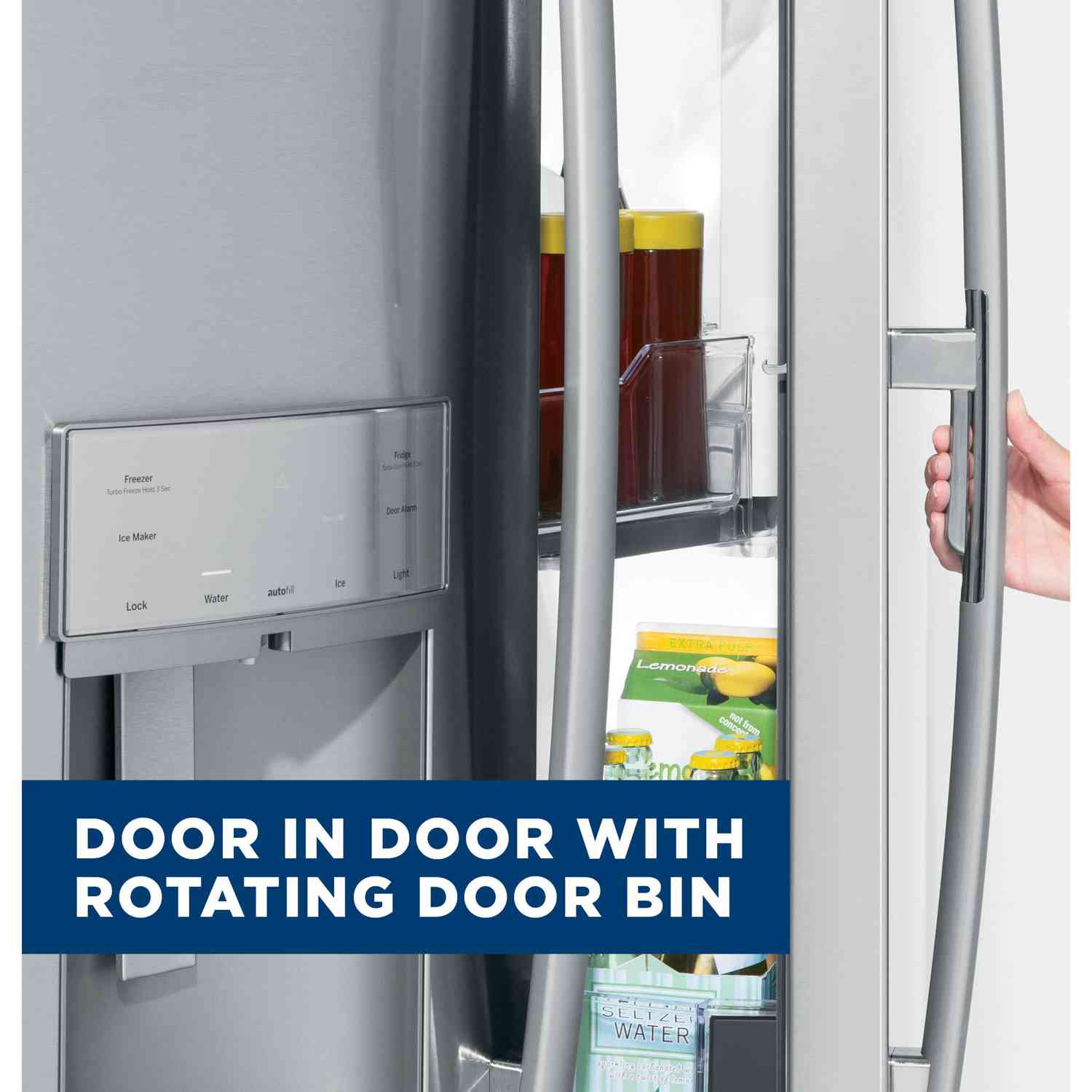 GE Profile 36-inch Counter-Depth French 3-Door Refrigerator with External Water and Ice Dispenser