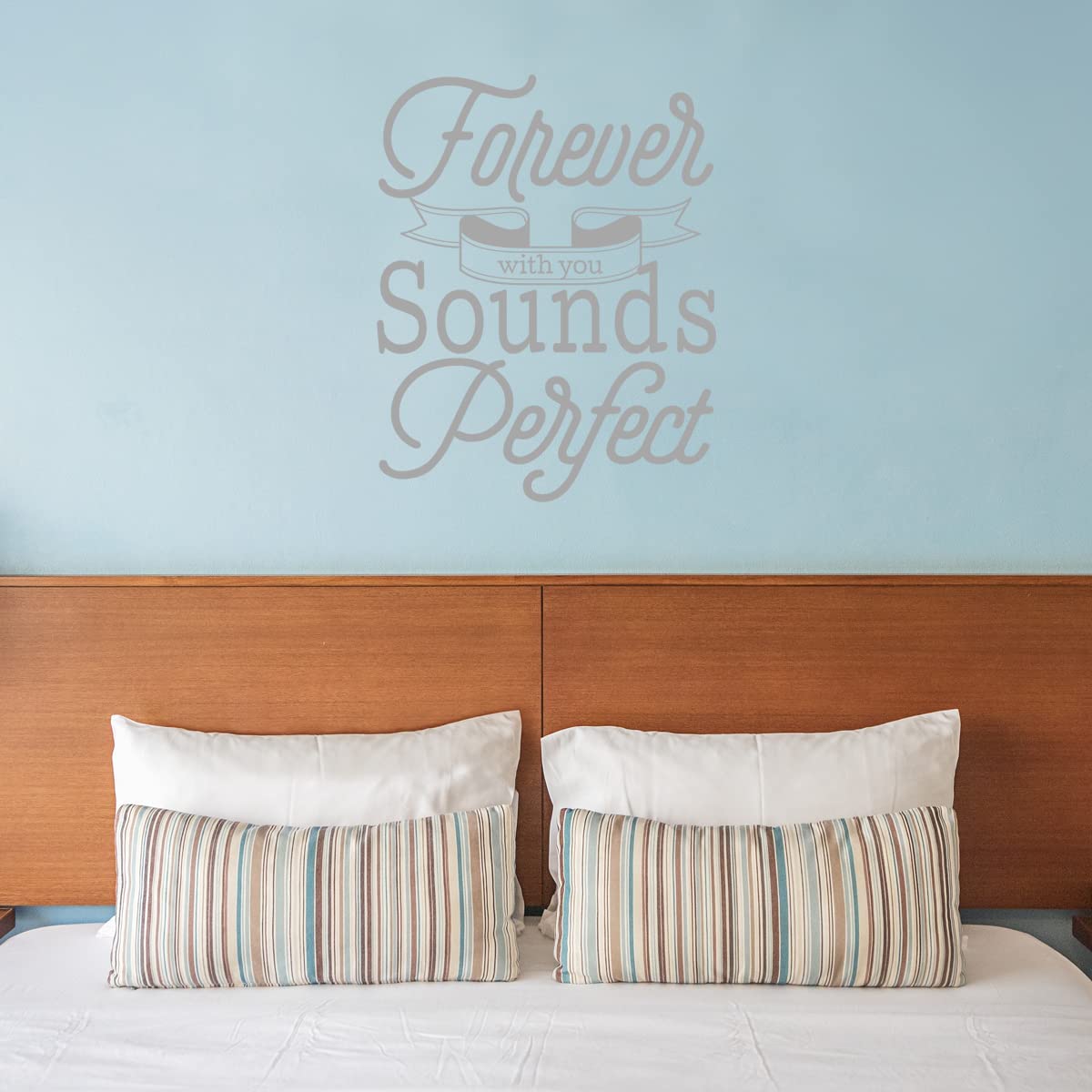 Forever with You Sounds Perfect Wall Decal Love Quotes Decor