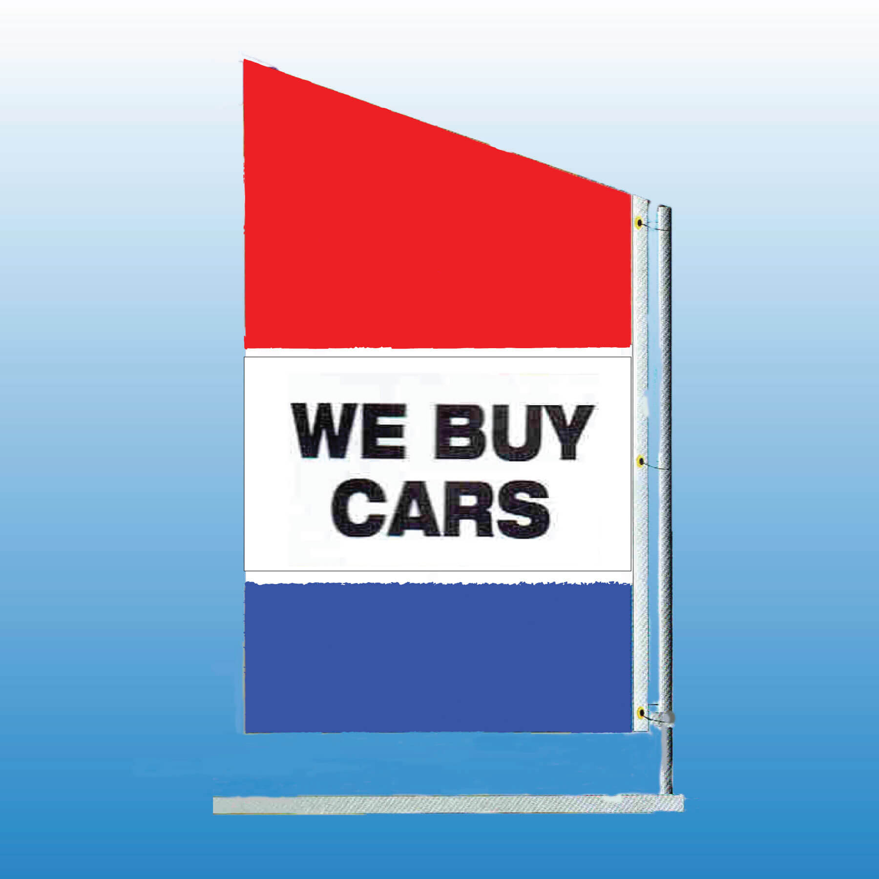 Spacewalker Flag WE BUY CARS - Customizable Nylon Car Flag