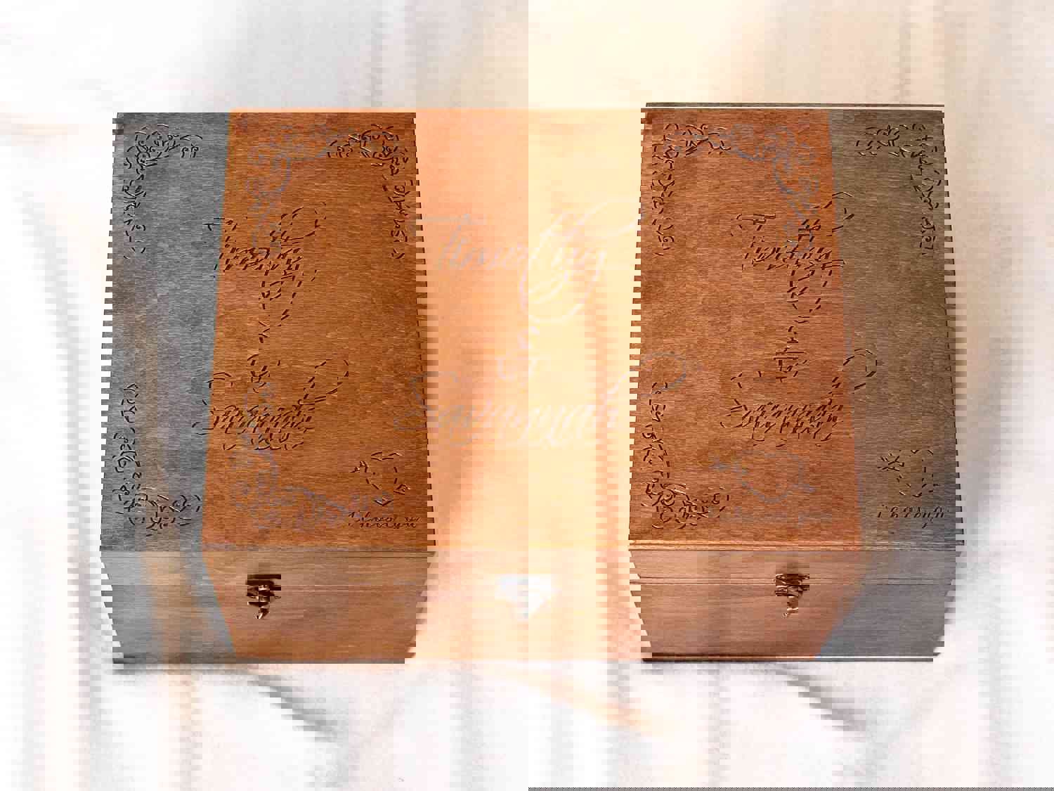 Personalized Keepsake Box - Custom Wedding & Anniversary Gift for Couples